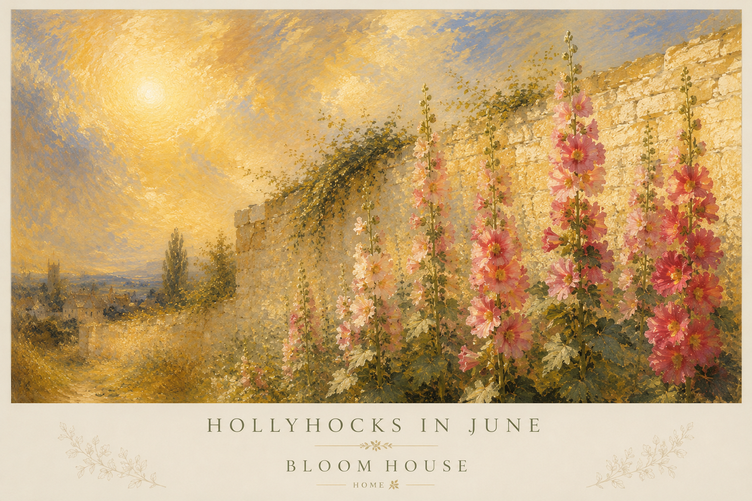 Holly Hocks in June